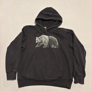 The North Face Bear Hoodie Men's Large Black Outdoor Hiking Fall‎ Casual
